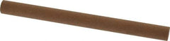 Norton - 6" Long x 1/2" Diam x 1/2" Thick, Aluminum Oxide Sharpening Stone - Round, Medium Grade - USA Tool & Supply