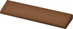 Norton - 4" Long x 1" Diam x 7/16" Thick, Aluminum Oxide Sharpening Stone - Round, Medium Grade - USA Tool & Supply