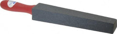 Norton - 1-1/4" Wide x 14" OAL, Silicon Carbide Sharpening Stone - Taper, Coarse Grade, 180 Grit - USA Tool & Supply