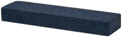 Norton - 4" Long x 1" Wide x 1/2" Thick, Silicon Carbide Sharpening Stone - Rectangle, Medium Grade - USA Tool & Supply