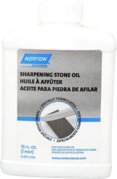 Norton - Sharpening Stone Oil Container Size Range: 16 oz. - 31.9 oz. Food Grade: NonFoodGrade - USA Tool & Supply