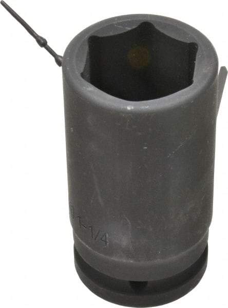 Blackhawk by Proto - 3/4" Drive 1-1/4" Deep Impact Socket - 6 Points, 3-1/4" OAL - USA Tool & Supply