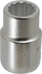 Blackhawk by Proto - 3/4", 3/4" Drive, Standard Hand Socket - 12 Points, 2" OAL, Chrome Finish - USA Tool & Supply