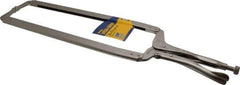 Irwin - 24" OAL C-Clamp Locking Pliers - 15-1/2" Jaw Depth, 12-1/2" Jaw Opening - USA Tool & Supply