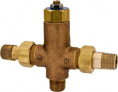 Bradley - Wash Fountain Thermo Static Mixing Valve - For Use with Bradley Foot-Controlled Wash Fountains - USA Tool & Supply