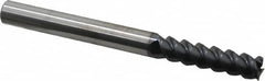 Accupro - 3/8", 1-1/2" LOC, 3/8" Shank Diam, 4" OAL, 3 Flute, Solid Carbide Square End Mill - USA Tool & Supply