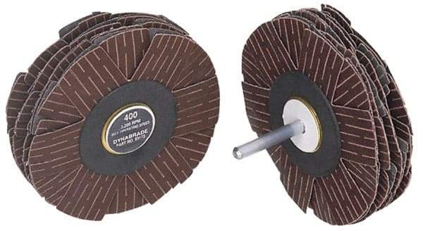 Dynabrade - 4" Diam 150 Grit Coated Sanding Star - Very Fine Grade, Spindle Mount - USA Tool & Supply