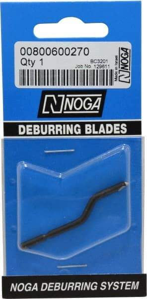 Noga - 1/8" Max Head Diam Countersink Blade - High Speed Steel, Right Handed Blade, Compatible with NogaGrip-1 Handle, RotoDrive Holder, for Hole Inner Surface & Outer Edge - USA Tool & Supply