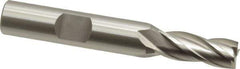 OSG - 5/16", 3/4" LOC, 3/8" Shank Diam, 2-1/2" OAL, 4 Flute, Vanadium High Speed Steel Square End Mill - Single End, Uncoated, Spiral Flute, 30° Helix, Centercutting, Right Hand Cut, Right Hand Flute, Series 574 - USA Tool & Supply