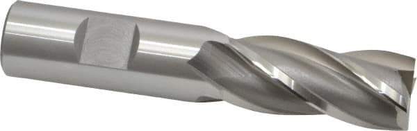 OSG - 3/4", 1-5/8" LOC, 3/4" Shank Diam, 3-7/8" OAL, 4 Flute, Vanadium High Speed Steel Square End Mill - Single End, Uncoated, Spiral Flute, 30° Helix, Centercutting, Right Hand Cut, Right Hand Flute, Series 574 - USA Tool & Supply