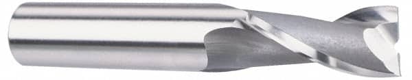 OSG - 27/32", 1-1/2" LOC, 5/8" Shank Diam, 3-5/8" OAL, 2 Flute, Vanadium High Speed Steel Square End Mill - USA Tool & Supply