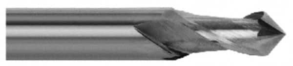 Magafor - 10mm Body Diam, 90°, 2-3/4" OAL, Solid Carbide Spotting Drill - USA Tool & Supply