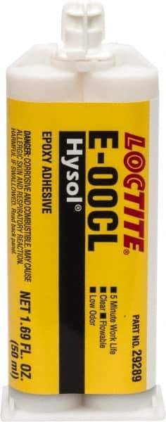 Loctite - 50 mL Cartridge Two Part Epoxy - 20 min Working Time, Series E-00CL - USA Tool & Supply