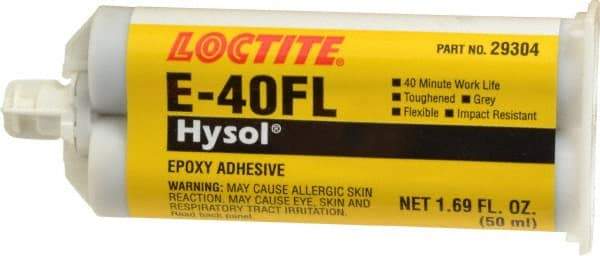 Loctite - 50 mL Cartridge Two Part Epoxy - 40 min Working Time, Series E-40FL - USA Tool & Supply