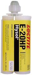 Loctite - 200 mL Cartridge Two Part Epoxy - 20 min Working Time, 4,690 psi Shear Strength, Series E-20HP - USA Tool & Supply