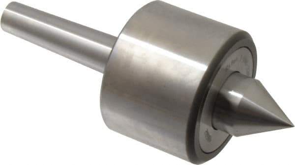 Riten - MT2 Taper Shank, 2-3/8" Head Diam 4,480 Lb Capacity Live Center - 4,000 Max RPM, 1-3/4" Head Length, 1" Point Diam, 1-1/4" Point Len, 440 Lb Max Workpc, 5.786" OAL, 1-1/4" Long Tip, Standard Point - USA Tool & Supply