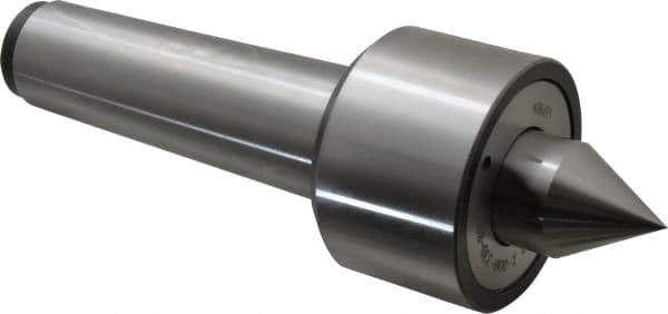 Riten - MT5 Taper Shank, 3-1/16" Head Diam 9,000 Lb Capacity Live Center - 5,000 Max RPM, 2-3/32" Head Length, 1-3/8" Point Diam, 1-13/16" Point Len, 2,800 Lb Max Workpc, 10-7/8" OAL, 2" Long Tip, Standard Point - USA Tool & Supply