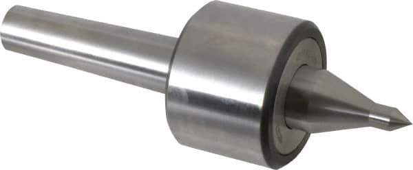 Riten - MT3 Taper Shank, 2-3/8" Head Diam 4,480 Lb Capacity Live Center - 4,000 Max RPM, 1-3/4" Head Length, 3/8" Point Diam, 1-7/8" Point Len, 310 Lb Max Workpc, 7-1/16" OAL, 5/8" Long Tip, Long Point - USA Tool & Supply