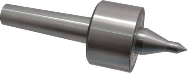 Riten - MT4 Taper Shank, 3" Head Diam 6,000 Lb Capacity Live Center - 4,000 Max RPM, 1-31/32" Head Length, 1/2" Point Diam, 2.2188" Point Len, 1,100 Lb Max Workpc, 8-5/8" OAL, 13/16" Long Tip, Long Point - USA Tool & Supply