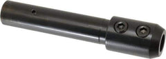 RobbJack - 3/4" Shank Diam Straight Shank with Weldon Flat 1/2" Hole End Mill Holder/Adapter - Through Coolant - Exact Industrial Supply
