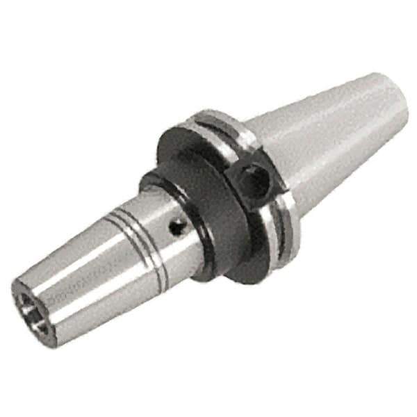 Iscar - 1/4" Hole Diam, CAT40 Taper Shank Shrink Fit Tool Holder & Adapter - 3-1/2" Projection, 0.827" Nose Diam, 1.42" Clamping Depth, 25,000 RPM, Through Coolant - Exact Industrial Supply