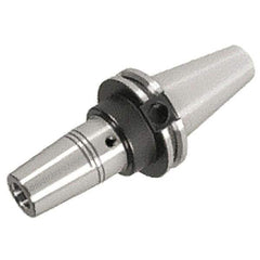 Iscar - 1/4" Hole Diam, CAT40 Taper Shank Shrink Fit Tool Holder & Adapter - 3-1/2" Projection, 0.827" Nose Diam, 1.42" Clamping Depth, 25,000 RPM, Through Coolant - Exact Industrial Supply