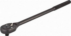 Proto - 1/2" Drive Pear Head Standard Ratchet - Black Oxide Finish, 16" OAL, 24 Gear Teeth, Standard Head - USA Tool & Supply