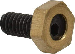 Gibraltar - 5/16" Hex, 8-32 Stud Thread, Symmetrical Hex Clamp - 0.11" Hex Height, 23/64" Thread Length, 10 Clamps - USA Tool & Supply