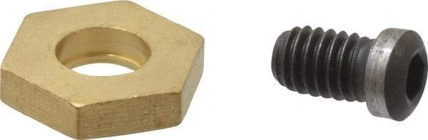 Gibraltar - 13/16" Hex, 5/16-18 Stud Thread, Symmetrical Hex Clamp - 0.11" Hex Height, 15" Thread Length, 10 Clamps - USA Tool & Supply