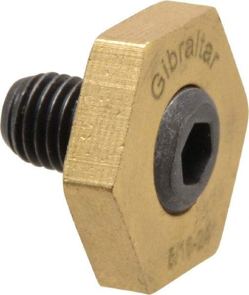 Gibraltar - 13/16" Hex, 5/16-24 Stud Thread, Symmetrical Hex Clamp - 0.11" Hex Height, 15/32" Thread Length, 10 Clamps - USA Tool & Supply