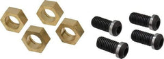 Gibraltar - 1-3/16" Hex, 5/8-11 Stud Thread, Symmetrical Hex Clamp - 0.11" Hex Height, 1-1/8" Thread Length, 10 Clamps - USA Tool & Supply