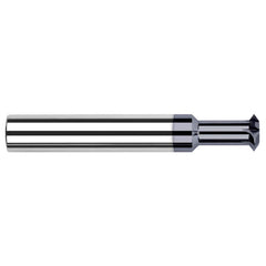 Harvey Tool - 1/8° 1/8" Cut Diam, 0.017" Cut Width, 1/8" Shank, Solid Carbide Double-Angle Cutter - Exact Industrial Supply