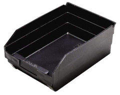 Quantum Storage - 11-5/8" Deep, Black Polypropylene Hopper Shelf Bin - 4" High x 8-3/8" Wide x 11-5/8" Long - USA Tool & Supply