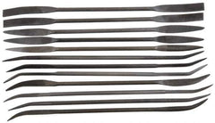 Value Collection - 12 Piece Swiss Pattern File Set - 6-3/4" Long, 0 Coarseness - USA Tool & Supply