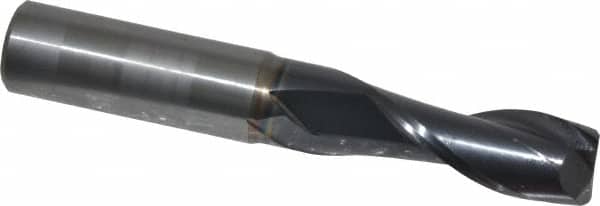 OSG - 13/32", 1" LOC, 7/16" Shank Diam, 2-3/4" OAL, 2 Flute, Solid Carbide Square End Mill - USA Tool & Supply