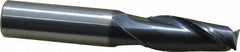 OSG - 27/64", 1" LOC, 7/16" Shank Diam, 2-3/4" OAL, 2 Flute, Solid Carbide Square End Mill - Single End, TiAlN Finish, Spiral Flute, 30° Helix, Centercutting, Right Hand Cut, Right Hand Flute, Series 402 - USA Tool & Supply