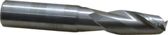 OSG - 29/64", 1" LOC, 1/2" Shank Diam, 3" OAL, 2 Flute, Solid Carbide Square End Mill - Single End, Uncoated, Spiral Flute, 30° Helix, Centercutting, Right Hand Cut, Right Hand Flute, Series 402 - USA Tool & Supply