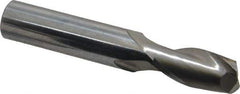 OSG - 31/64", 1" LOC, 1/2" Shank Diam, 3" OAL, 2 Flute, Solid Carbide Square End Mill - Single End, Uncoated, Spiral Flute, 30° Helix, Centercutting, Right Hand Cut, Right Hand Flute, Series 402 - USA Tool & Supply