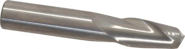 OSG - 1/2", 1" LOC, 1/2" Shank Diam, 3" OAL, 2 Flute, Solid Carbide Square End Mill - Single End, Uncoated, Spiral Flute, 30° Helix, Centercutting, Right Hand Cut, Right Hand Flute, Series 402 - USA Tool & Supply