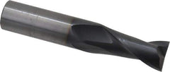 OSG - 3/4", 1-1/2" LOC, 3/4" Shank Diam, 4" OAL, 2 Flute, Solid Carbide Square End Mill - Single End, TiAlN Finish, Spiral Flute, 30° Helix, Centercutting, Right Hand Cut, Right Hand Flute, Series 402 - USA Tool & Supply