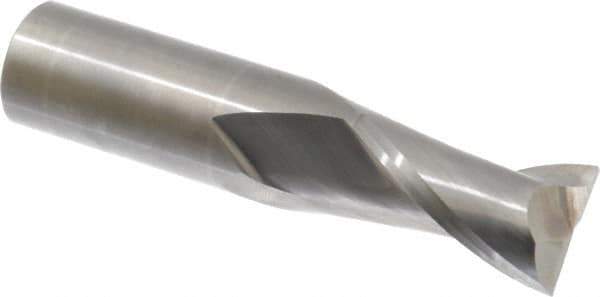 OSG - 7/8", 1-1/2" LOC, 7/8" Shank Diam, 4" OAL, 2 Flute, Solid Carbide Square End Mill - Single End, Uncoated, Spiral Flute, 30° Helix, Centercutting, Right Hand Cut, Right Hand Flute, Series 402 - USA Tool & Supply