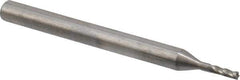 OSG - 3/64", 9/64" LOC, 1/8" Shank Diam, 1-1/2" OAL, 4 Flute, Solid Carbide Square End Mill - Single End, Uncoated, Spiral Flute, 30° Helix, Centercutting, Right Hand Cut, Right Hand Flute, Series 404 - USA Tool & Supply