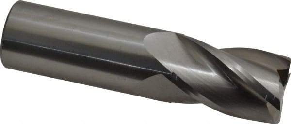 OSG - 1", 1-1/2" LOC, 1" Shank Diam, 4" OAL, 4 Flute, Solid Carbide Square End Mill - Single End, Uncoated, Spiral Flute, 30° Helix, Centercutting, Right Hand Cut, Right Hand Flute, Series 404 - USA Tool & Supply