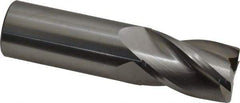 OSG - 1", 1-1/2" LOC, 1" Shank Diam, 4" OAL, 4 Flute, Solid Carbide Square End Mill - Single End, Uncoated, Spiral Flute, 30° Helix, Centercutting, Right Hand Cut, Right Hand Flute, Series 404 - USA Tool & Supply