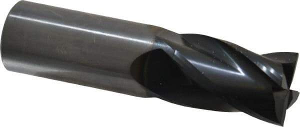 OSG - 1", 1-1/2" LOC, 1" Shank Diam, 4" OAL, 4 Flute, Solid Carbide Square End Mill - Single End, TiAlN Finish, Spiral Flute, 30° Helix, Centercutting, Right Hand Cut, Right Hand Flute, Series 404 - USA Tool & Supply