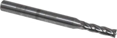 OSG - 9/64", 1/2" LOC, 3/16" Shank Diam, 2" OAL, 4 Flute, Solid Carbide Square End Mill - Single End, Uncoated, Spiral Flute, 30° Helix, Centercutting, Right Hand Cut, Right Hand Flute, Series 404 - USA Tool & Supply
