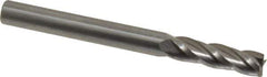 OSG - 3/16", 5/8" LOC, 3/16" Shank Diam, 2" OAL, 4 Flute, Solid Carbide Square End Mill - Single End, Uncoated, Spiral Flute, 30° Helix, Centercutting, Right Hand Cut, Right Hand Flute, Series 404 - USA Tool & Supply