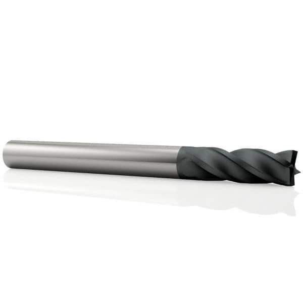 OSG - 12mm, 25mm LOC, 12mm Shank Diam, 76mm OAL, 4 Flute, Solid Carbide Square End Mill - Single End, TiAlN Finish, Spiral Flute, 30° Helix, Centercutting, Right Hand Cut, Right Hand Flute, Series 404 - USA Tool & Supply