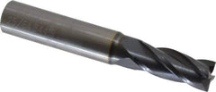 OSG - 25/64", 1" LOC, 7/16" Shank Diam, 2-3/4" OAL, 4 Flute, Solid Carbide Square End Mill - Single End, TiAlN Finish, Spiral Flute, 30° Helix, Centercutting, Right Hand Cut, Right Hand Flute, Series 404 - USA Tool & Supply