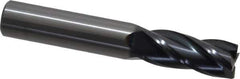 OSG - 7/16", 1" LOC, 7/16" Shank Diam, 2-3/4" OAL, 4 Flute, Solid Carbide Square End Mill - Single End, TiAlN Finish, Spiral Flute, 30° Helix, Centercutting, Right Hand Cut, Right Hand Flute, Series 404 - USA Tool & Supply